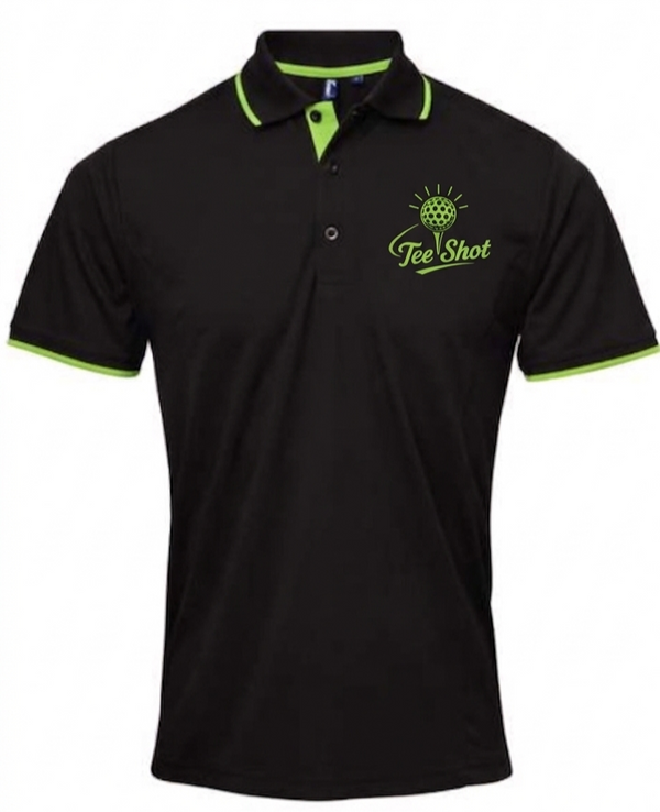 Mens contrast coolchecker polo