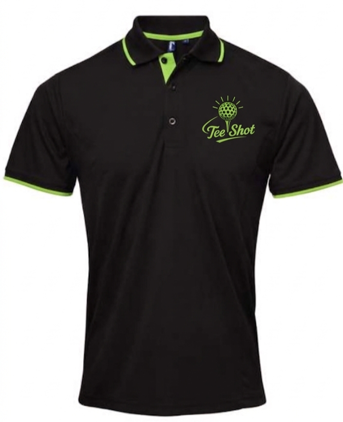 Mens contrast coolchecker polo