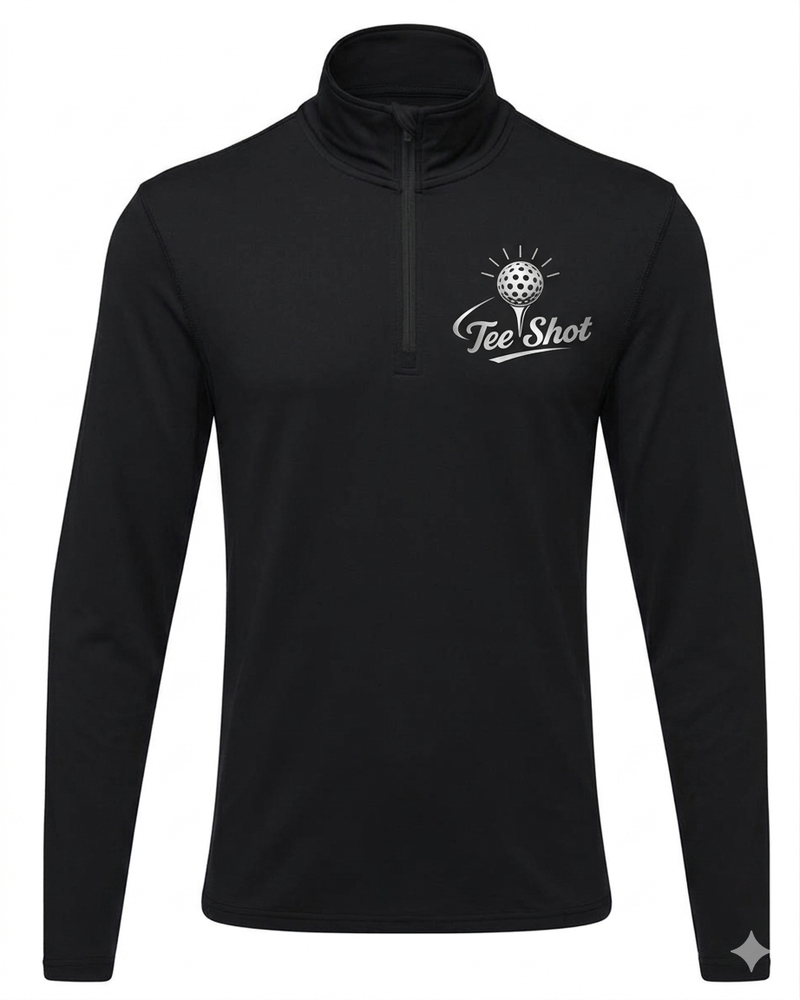 Men's TriDri® recycled long sleeve brushed back ¼ zip